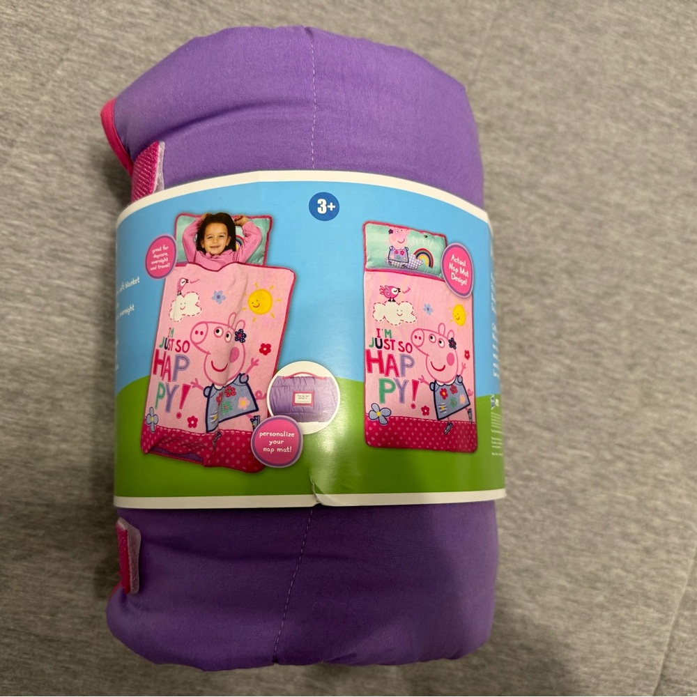 Peppa Pig Purple and Pink Fleece Blanket